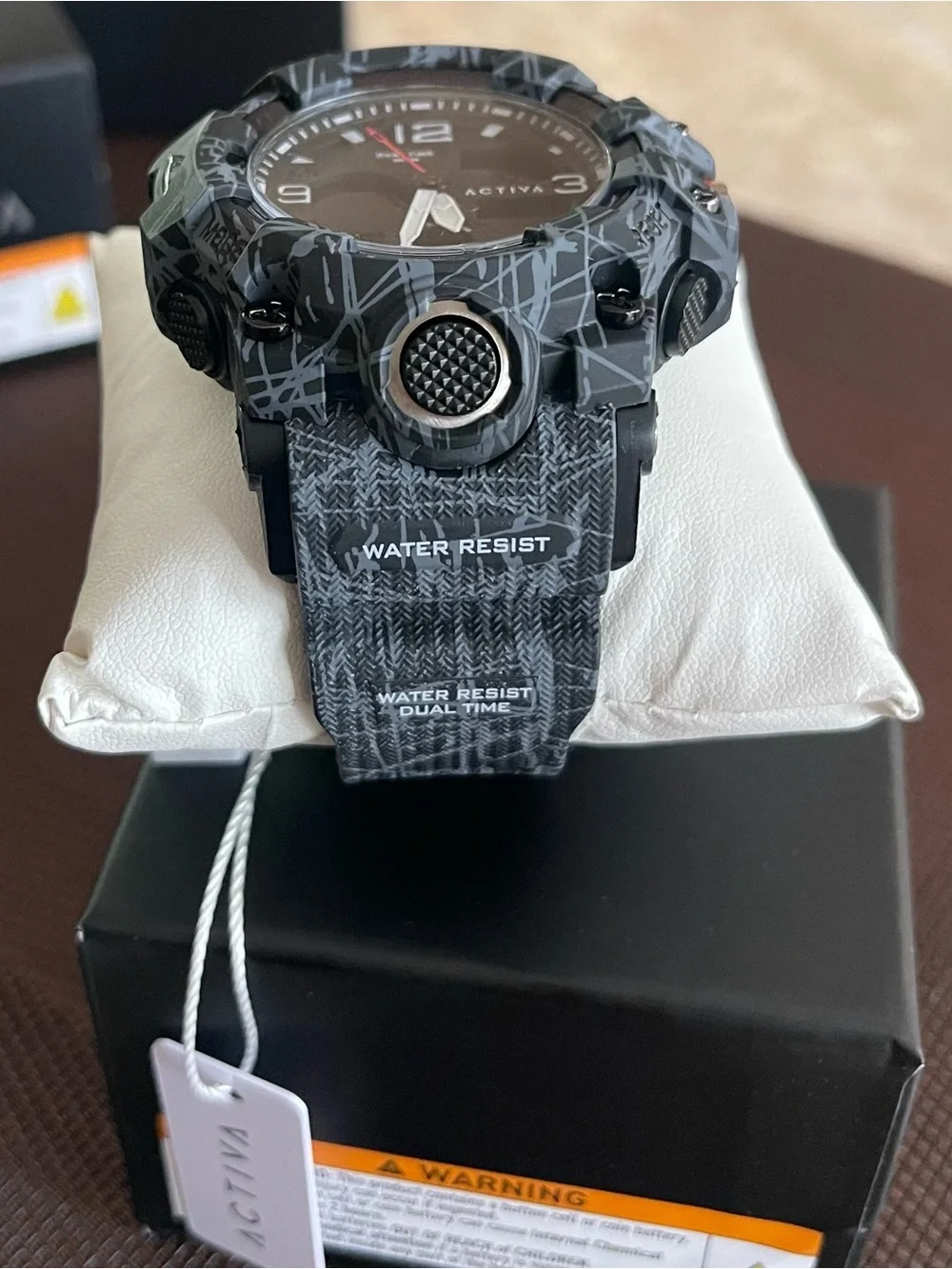 Activa Decus X Invicta Analog Digital Men's Watch - 49mm. Camouflage. Black, new